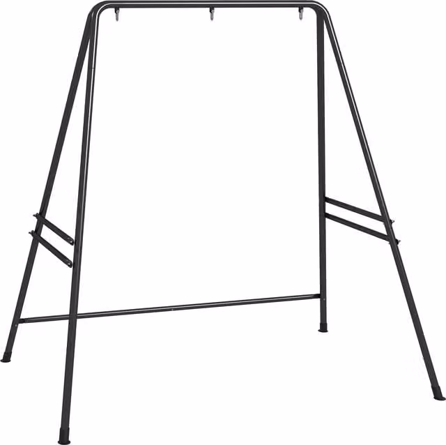 Outsunny Heavy Duty Metal Hammock Chair Stand in Black
