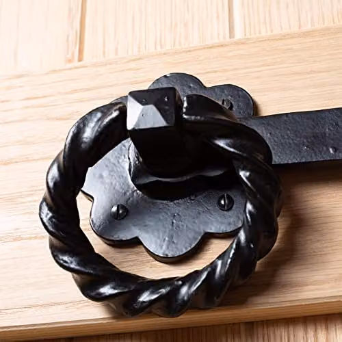 Hammer and Tongs Black Iron Rosette Set – 5