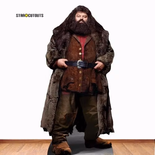 Star Cutouts SC1477 Rubeus Hagrid Wizard Large Cardboard Cutout, Multicolour Harry Potter Themed Party Decoration, H: 197 cm x W: 96 cm – 4