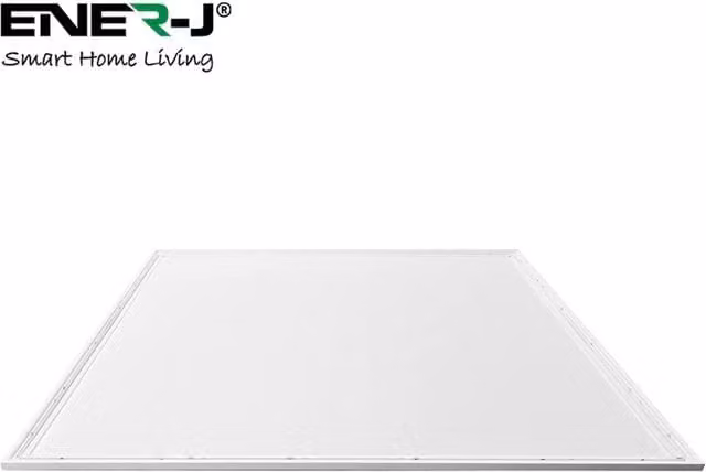 ENER-J 6-Pack Slim LED Backlit Ceiling Panels, Cool White, W/D/H: 60 x 60 x 60 cm