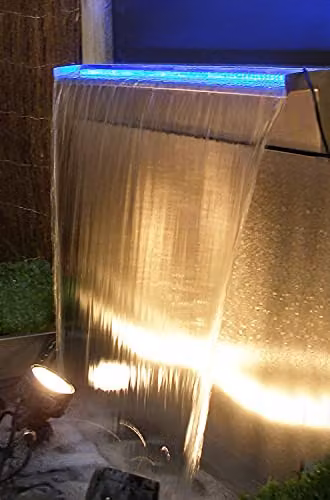 Primrose Stainless Steel Waterfall Cascade in Silver, 30 cm Width – 3