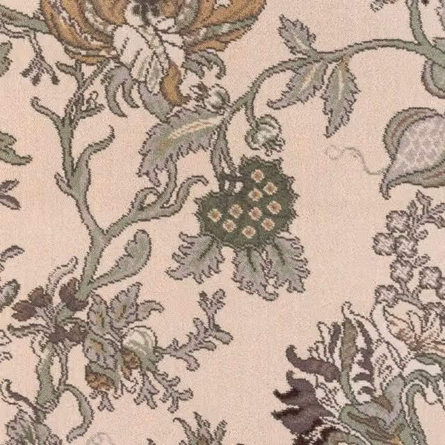 House of Hackney Artemis Floral Wool Rug in Beige and Pink