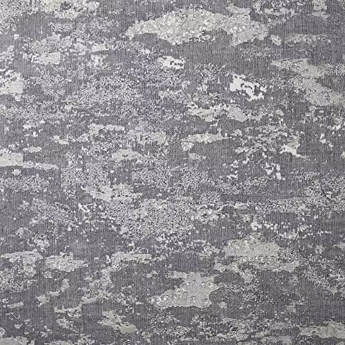Arthouse Abstract Patina Wallpaper in Grey and Silver