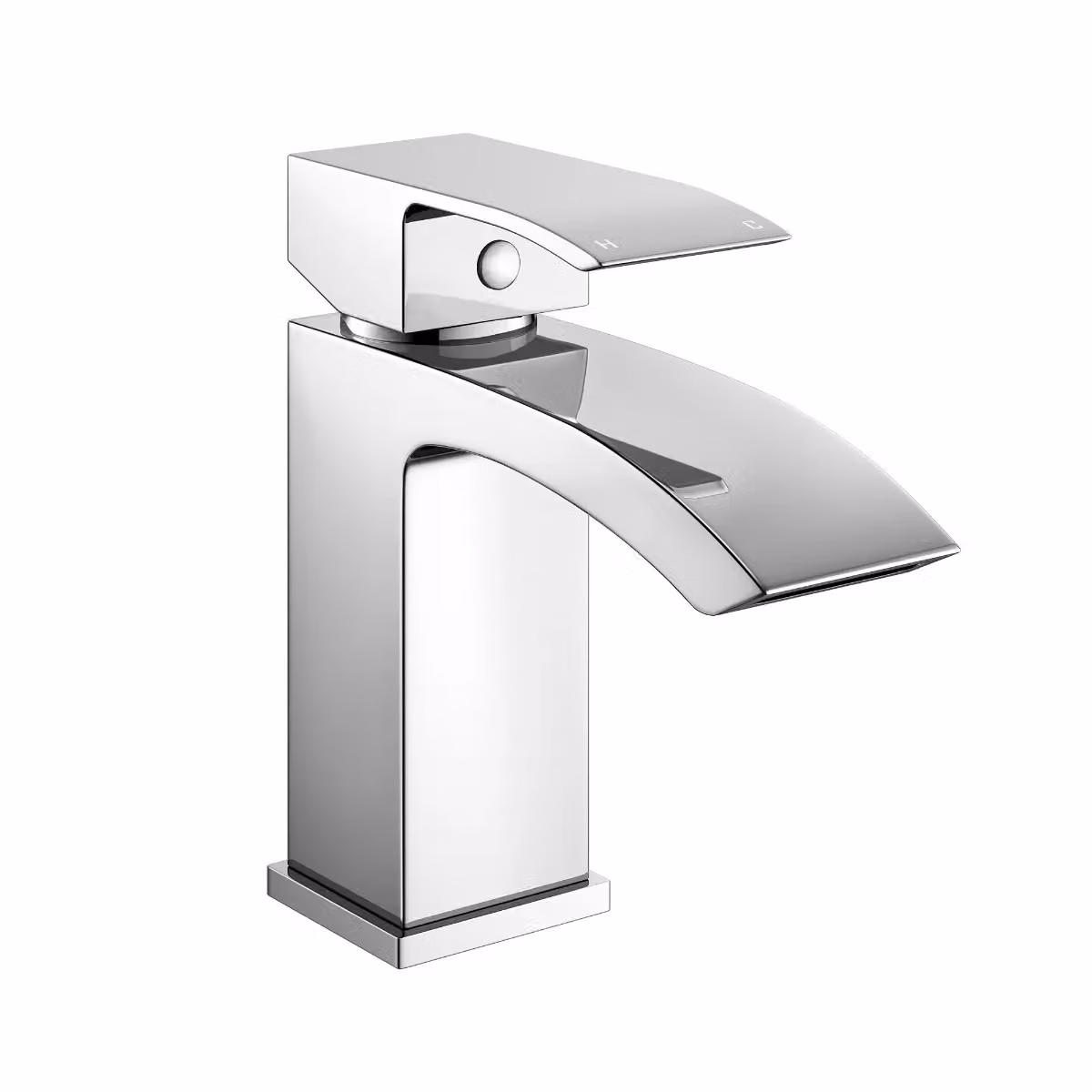 Nes Home Contemporary Single Lever Basin Mixer Tap in Chrome with Pop Up Waste, Silver – 2