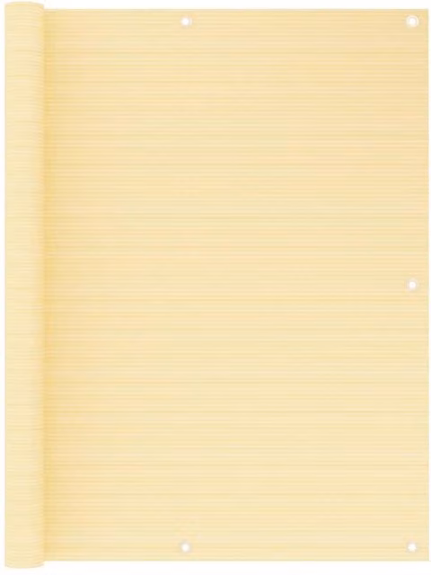 Berkfield Home Balcony Screen in Beige, W: 120 cm, H: 300 cm