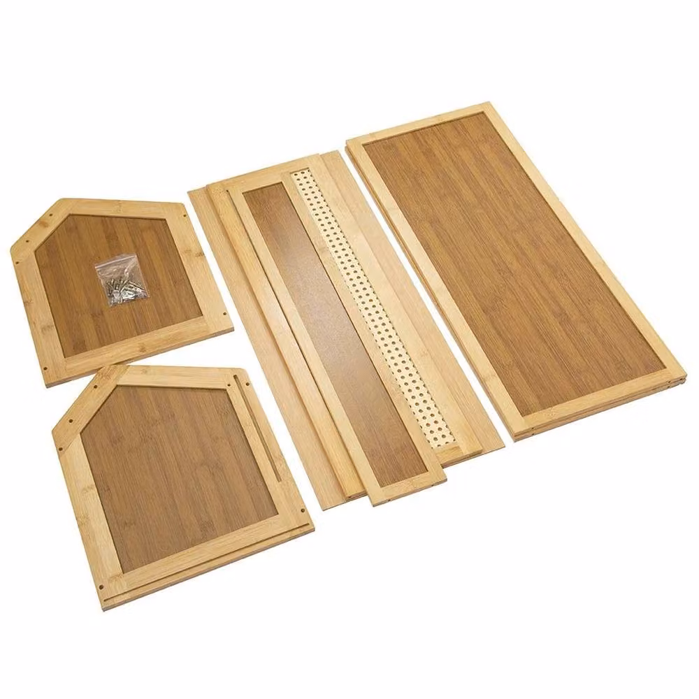 SPETLEK Bamboo Storage Cabinet in Brown, W/D/H: 31 x 30 x 30 cm – 2