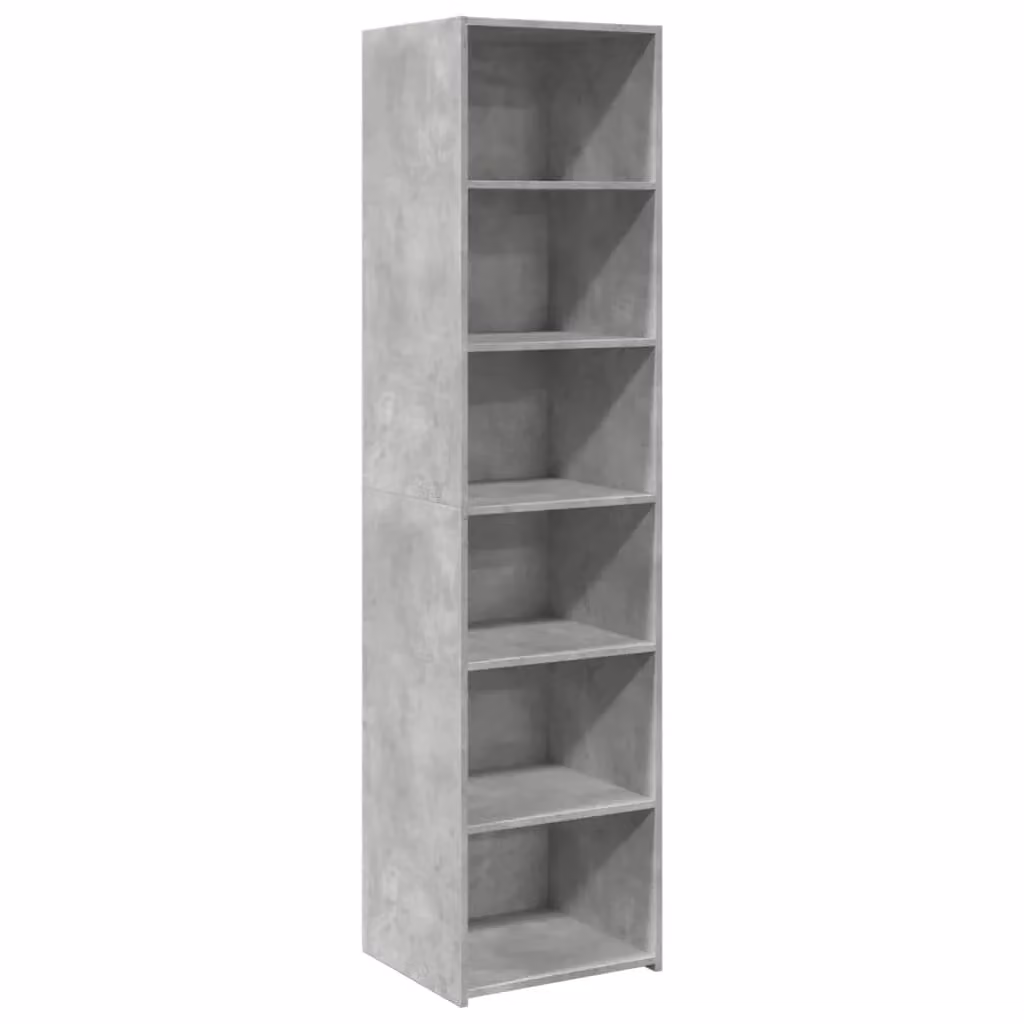 Berkfield Home Modern Highboard in Concrete Grey, W/D/H: 45 x 41 x 185 cm
