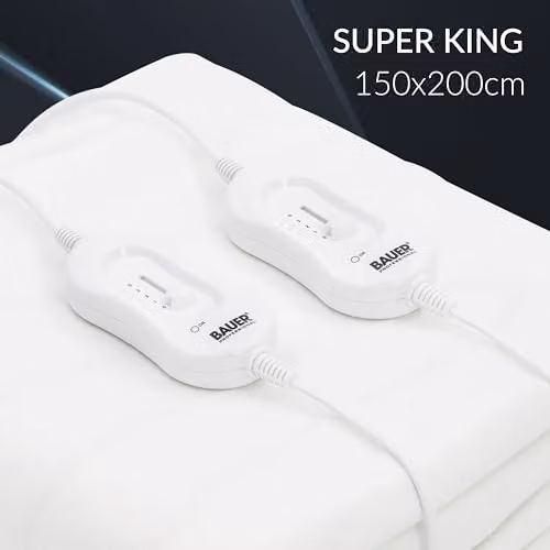 Bauer Professional 39080 Electric Heated Under Blanket in White, W/D/H: 200 x 150 x 150 cm – 2
