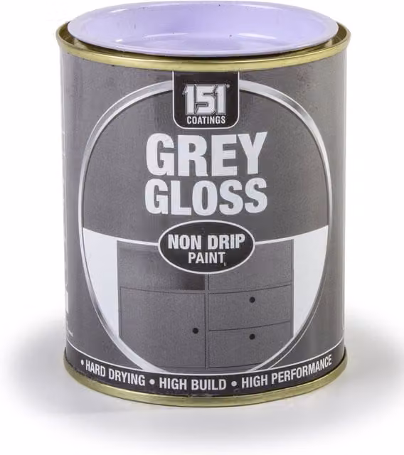 Inspired Essentials Multi-Purpose Gloss Non Drip Paint, Grey, 300ml