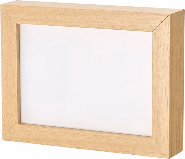 Lifeideas A5 Magnetic Wood Photo Frame, Brown, Rectangular, Single, Wall Mount