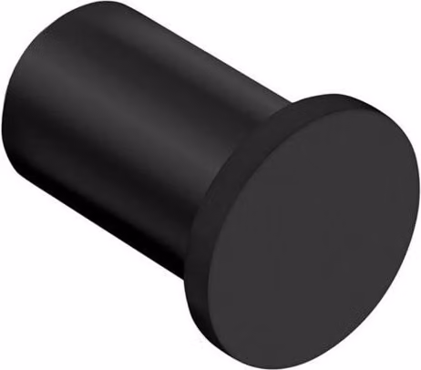Cosmic Matt Black Stainless Steel Wall Mounted Towel, Robe and Coat Hook from the Cosmo Collection