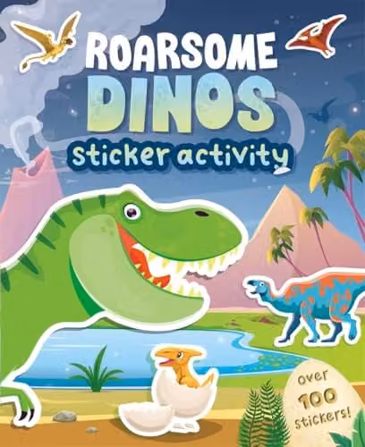 Igloo Books Roarsome Dinos Sticker Activity Book with Over 100 Multicolour Stickers