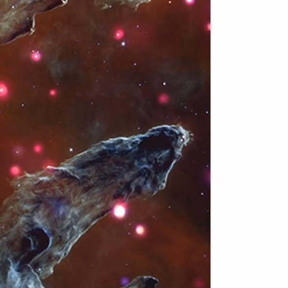 NASA Pillars Of Creation Paper Poster Print in Dark Brown – 2