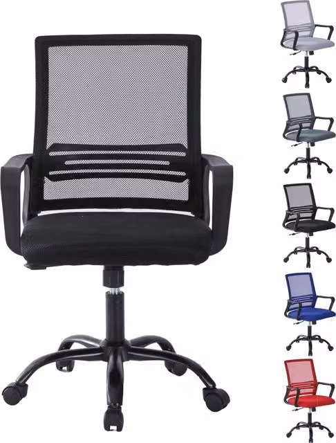 MCC Direct AeroFlex Ergonomic Mesh Back Office Chair in Black – 1