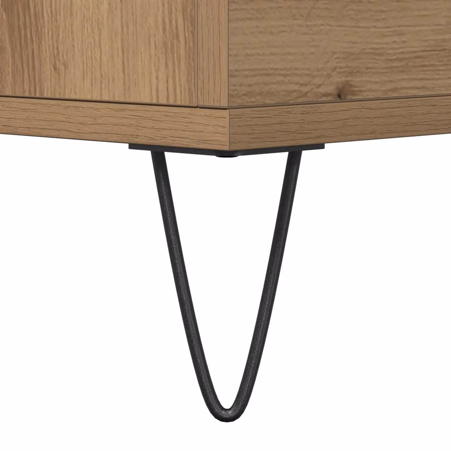Berkfield Home Artisan Oak Sideboard with Drawers in Brown and Black, W/D/H: 60 x 35 x 70 cm – 3