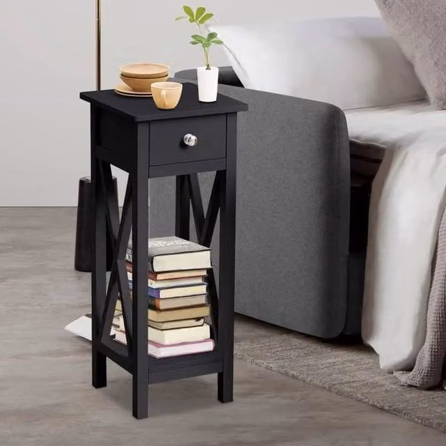 KORVIXA Small Tall Table in Black