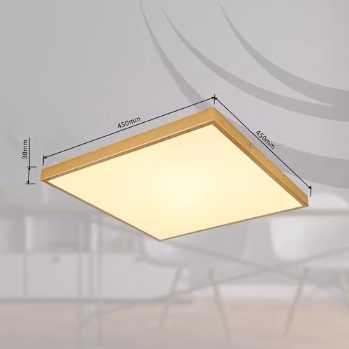 Globo Lighting Modern Square LED Ceiling Lamp in Brass, W/D/H: 45 x 45 x 45 cm – 2