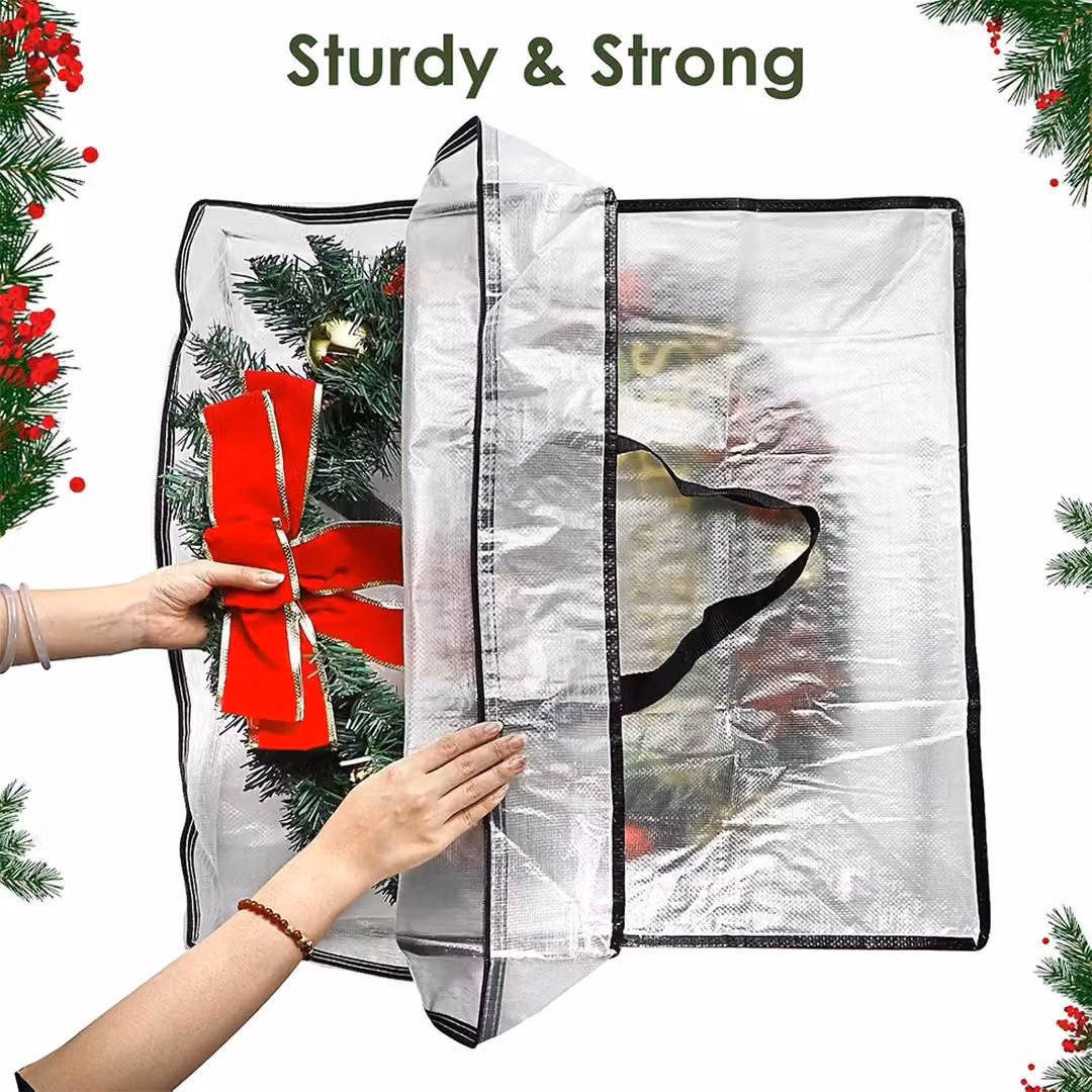 Ikea SPETLEK Set of 3 Transparent Reusable Plastic Laundry Storage Bags – 2