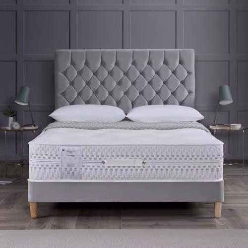 Rest Relax Jasper Ortho Hybrid Memory Foam Tufted Mattress, White, W/D/H: 90 x 190 x 25 cm – 2