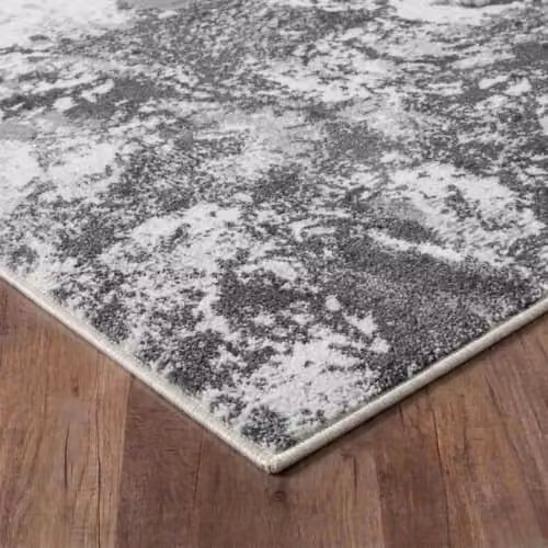 Serdim Rugs Grey Abstract Modern Rectangular Runner Rug, W: 60 cm, L: 220 cm – 3