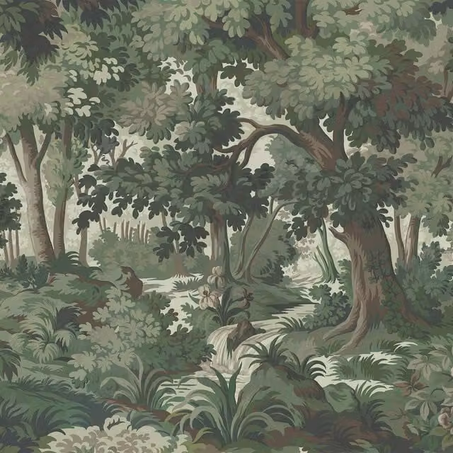 House of Hackney Arborea Floral Wallpaper, Green, Roll