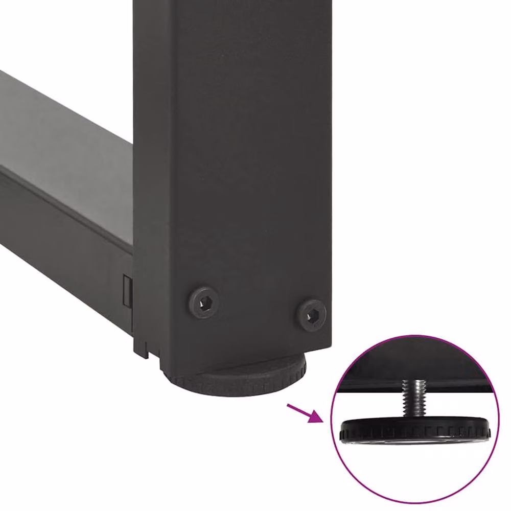Berkfield Home Modern T-Shaped Bar Table Legs, 2 Pieces, Anthracite Grey, W: 40 cm, D: 35 cm, H: 90-91 cm – 4