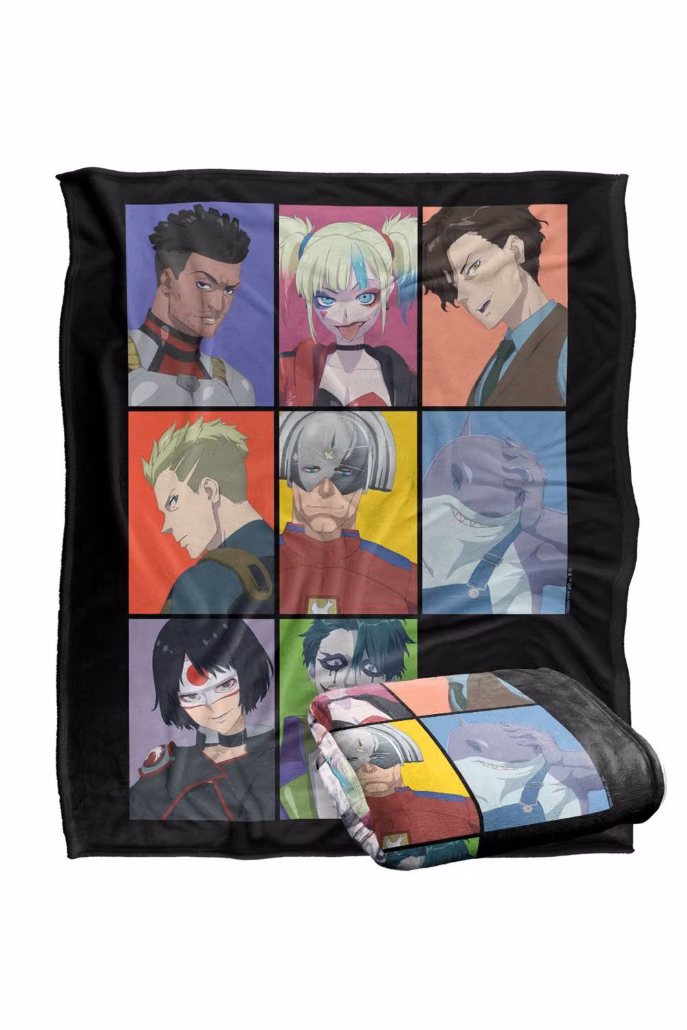 Warner Bros. Suicide Squad Isekai Portraits Super Soft Silky Touch Polyester Throw Blanket, Multicolour, Extra Large – 2