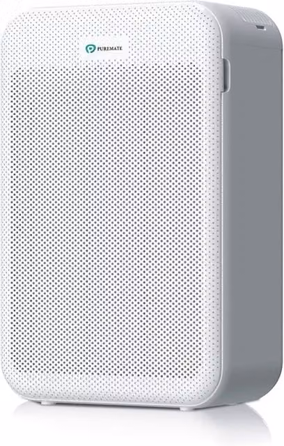 PureMate White H13 True HEPA Air Purifier with Activated Carbon Filter, 384 m3/h CADR, Sleep and Auto Modes