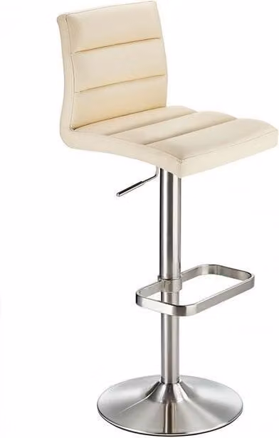 Netfurniture Swank Adjustable Bar Stool in Cream
