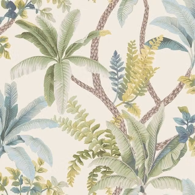 Holden Decor Trailing Palm Tree Leaves Jungle Leaf Botanical Wallpaper in Green