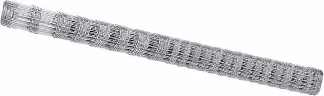 Berkfield Home Field Fence Galvanised Steel in Silver, H: 160 cm, W: 10 m