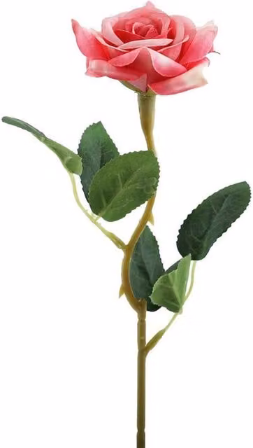 Kingsbury Gifts Artificial Pink Rose Stem, Height: 37 cm