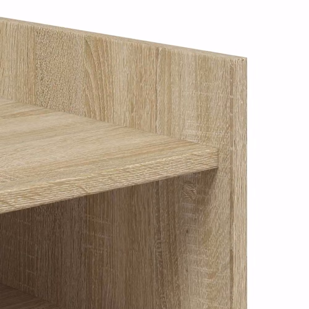 Berkfield Home Shoe Cabinet in Sonoma Oak, Natural Brown, W/D/H: 74.5 x 37.5 x 100 cm – 4