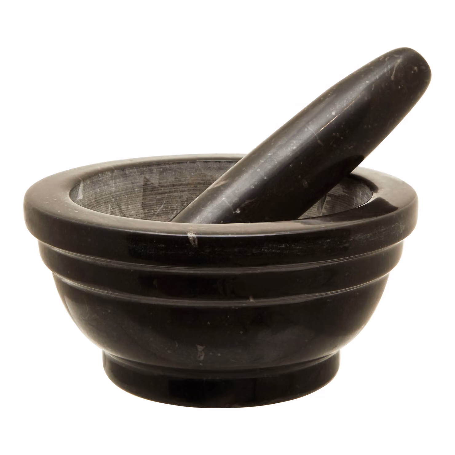Orsina Brown and Black Marble Mortar and Pestle with Non-Slip Base – 2