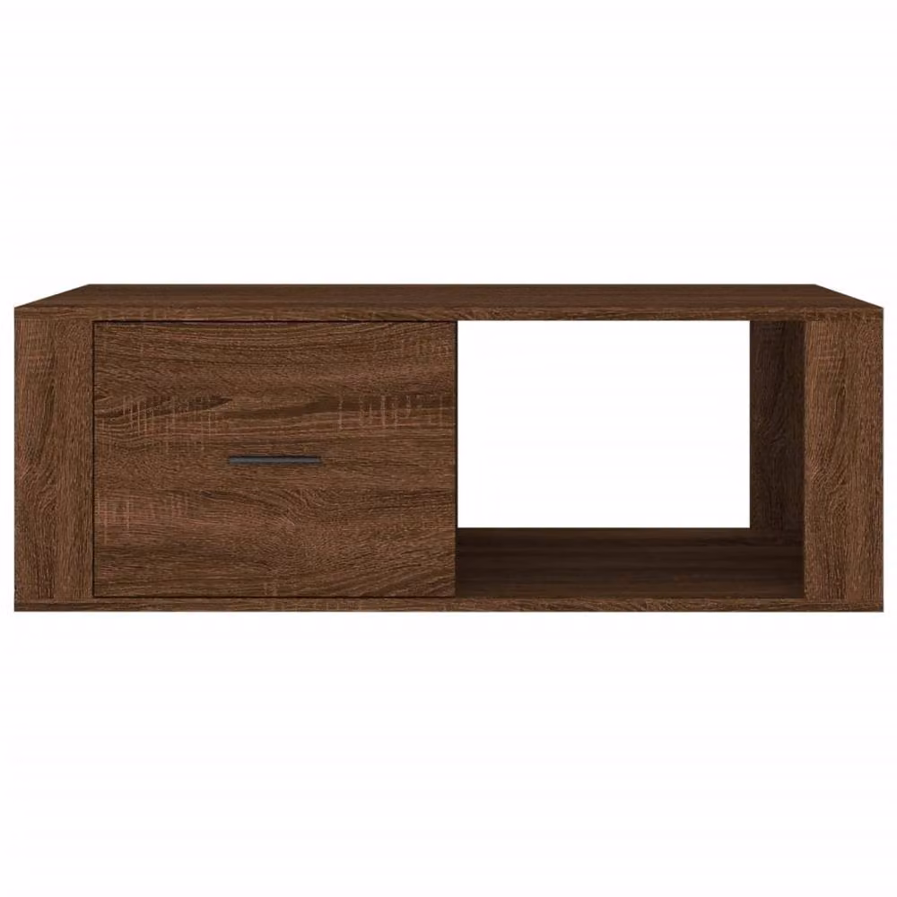 Berkfield Home Brown Oak Coffee Table, W/D/H: 100 x 50.5 x 35 cm – 3