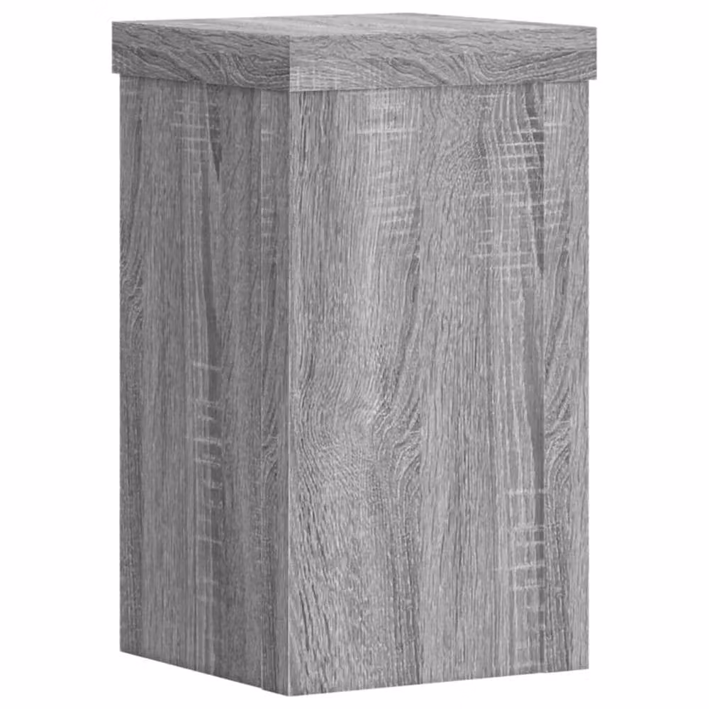 Berkfield Home Set of 2 Grey Modern Tabletop Plant Stands, W/D/H: 10 x 10 x 18 cm – 3