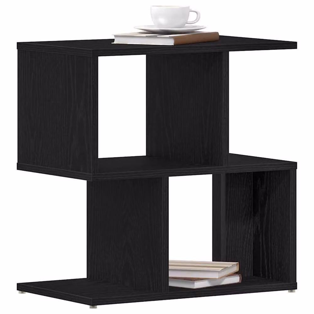 Berkfield Home Set of 2 Modern Black Oak Bedside Cabinets, W/D/H: 50 x 30 x 51.5 cm – 2