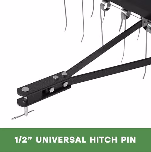 The Handy Towed Tine Dethatcher and Lawn Raker with 24 Steel Tines, Width: 121 cm, Black – 3