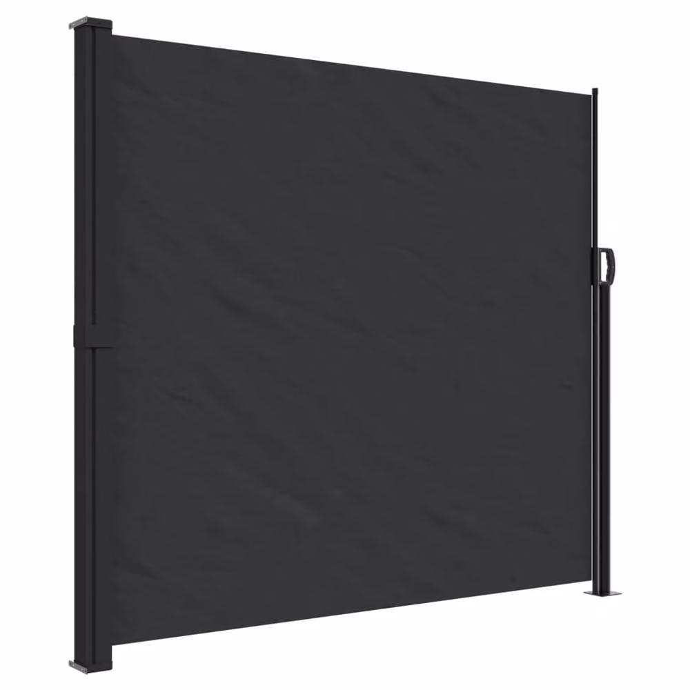 Berkfield Home Black Retractable Side Awning, Wall-Mounted, W/H: 180 x 300 cm – 2