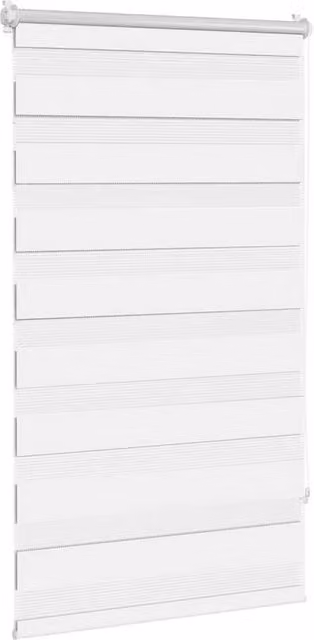 Berkfield Home Elegant Zebra Blind, White, W: 70 cm, H: 120 cm