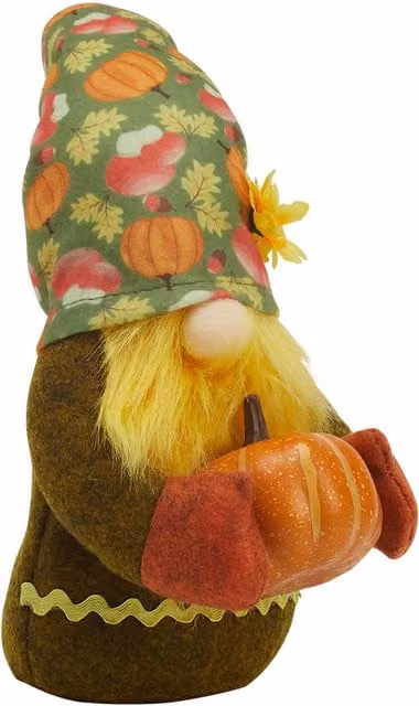 Livingandhome Halloween Pumpkin Harvest GONK Gnome Tabletop Decoration, Multicolour