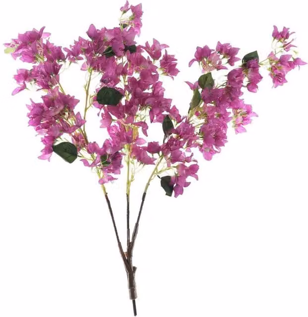 KDMD Purple Bougainvillea Tree Branches, Set of 30 Plastic Floral Decorations