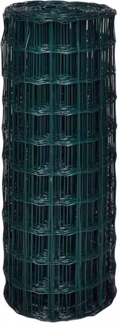 Berkfield Home Beautiful Euro Fence Green PVC-Coated Steel, W: 25 m, H: 2.2 m – 1