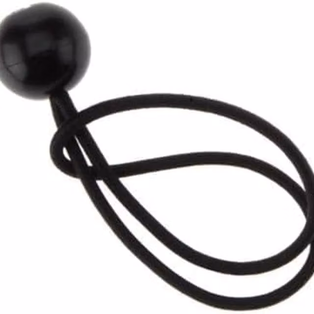 Garden Mile 12-Piece Black 6-Inch Plastic Bungee Cords with Balls
