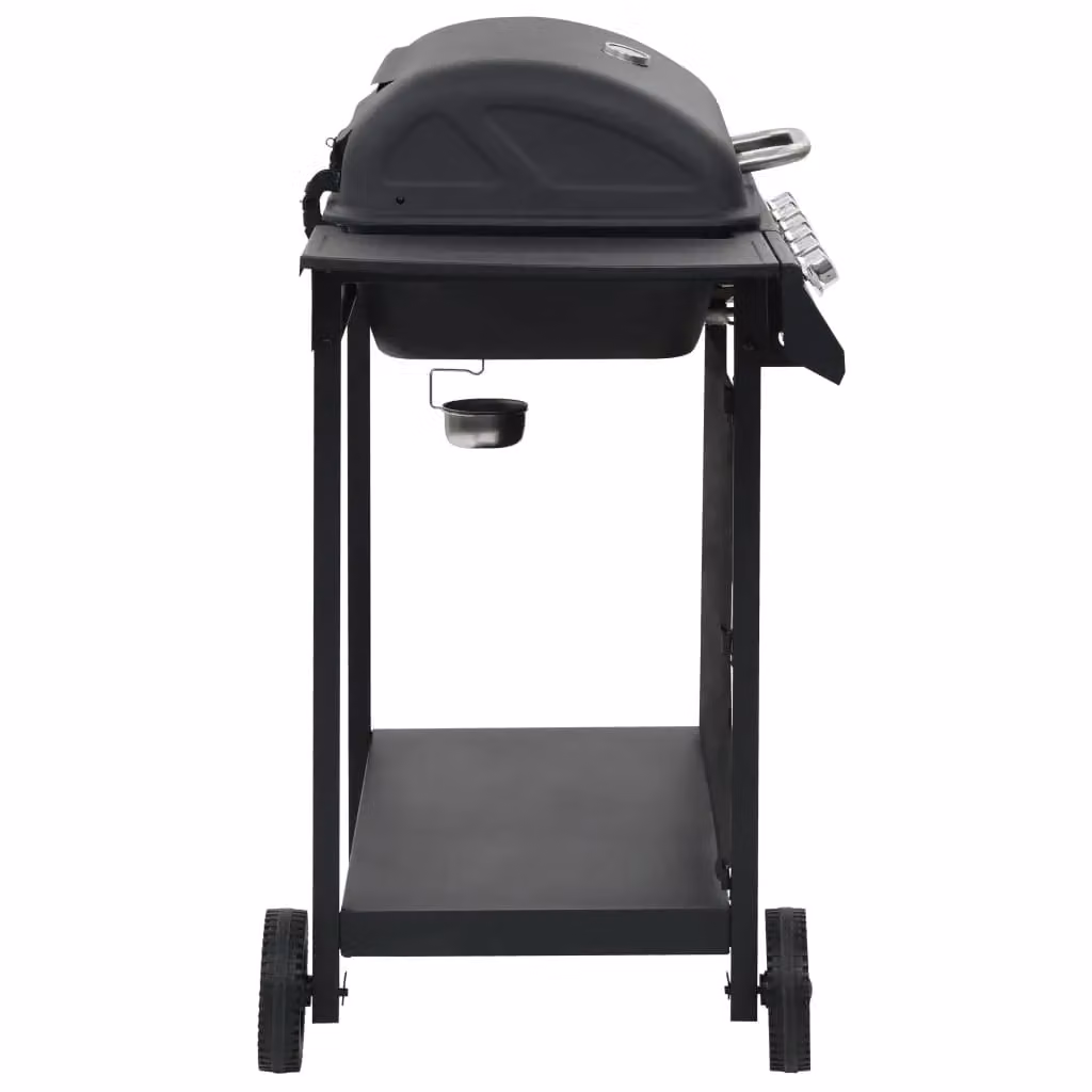 Berkfield Home Gas BBQ Grill with 6 Cooking Zones in Black Steel – 3