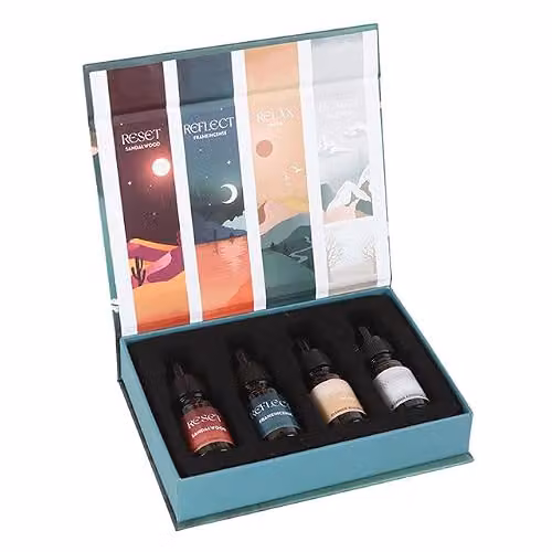 KDMD The Meditation Collection Blended Essential Oil Set in Petrol – 2