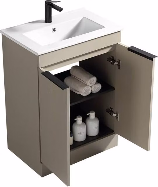 Bathroom Kingdom Sora Grey Basin Drawer Vanity Unit