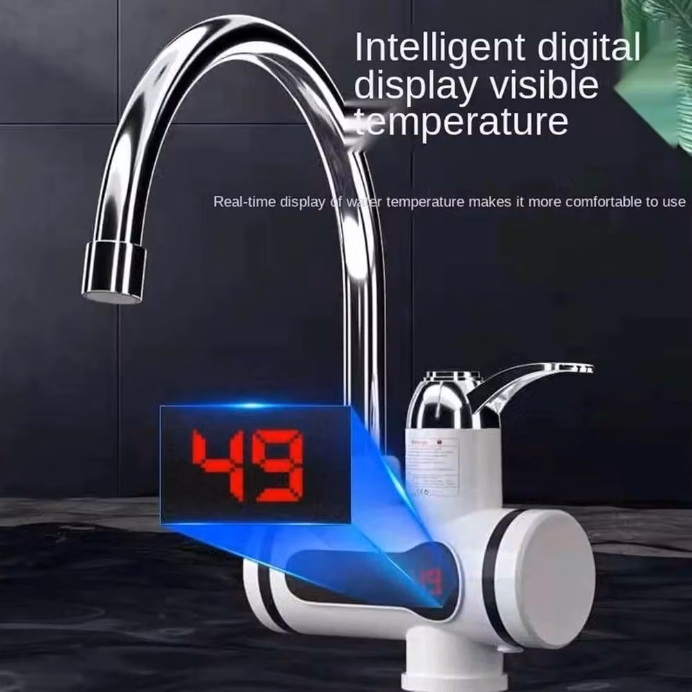 FLAVORA 360° Electric Boiling Water Single Lever Kitchen and Bathroom Tap in White Matt – 4