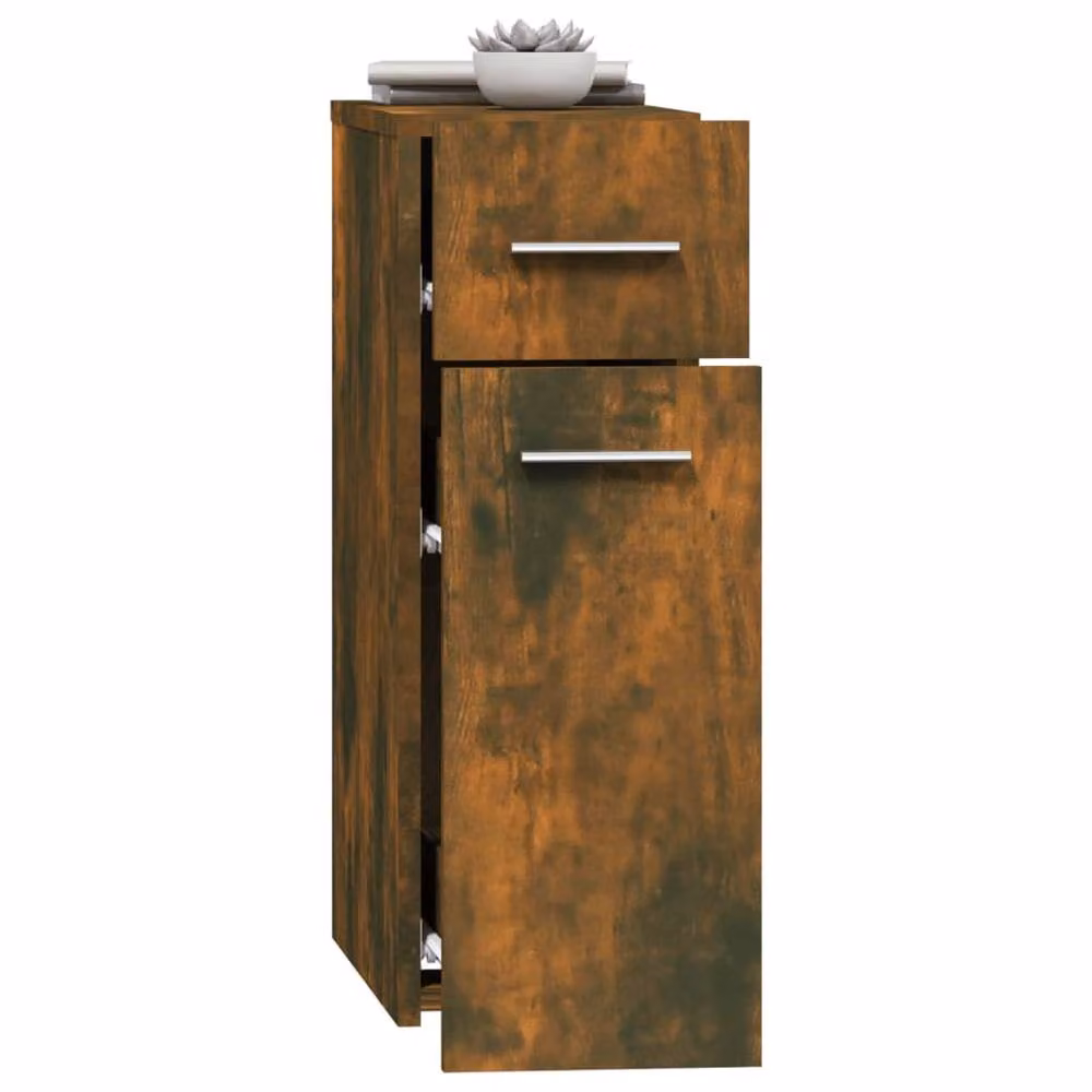 Berkfield Home Apothecary Cabinet in Smoked Oak Brown, W/D/H: 45.5 x 20 x 60 cm – 3