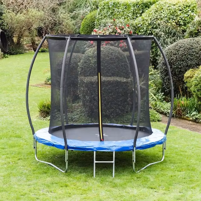 Leapfrog Blue and Green Lantern Shaped Mini Trampoline with Safety Net